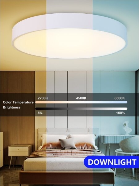 Immax NEO 07207L-LED Димируем плафон RONDATE 65W/230V Tuya бял + д.у