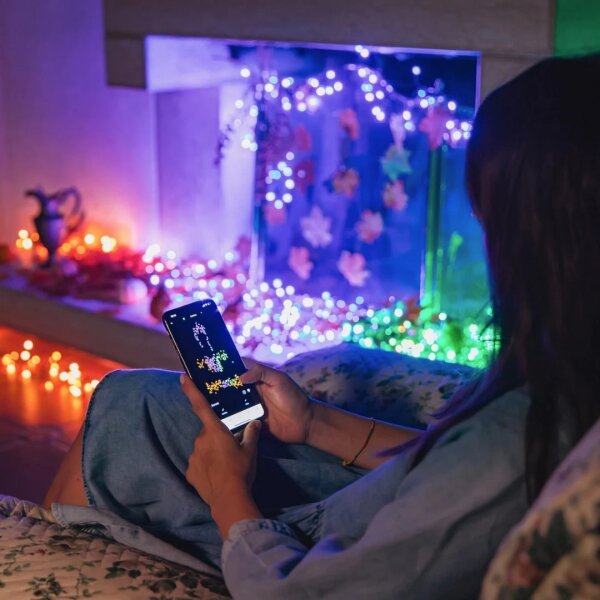 Twinkly TWS250SPP-TEU - LED RGBW външен гирлянд 250 LED диода 23,5m IP44 Wi-Fi