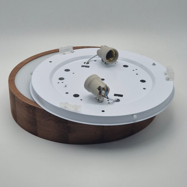 Brilagi - LED таванно осветително CARVALHO 2xE27/60W/230V дъб череша Ø37 см