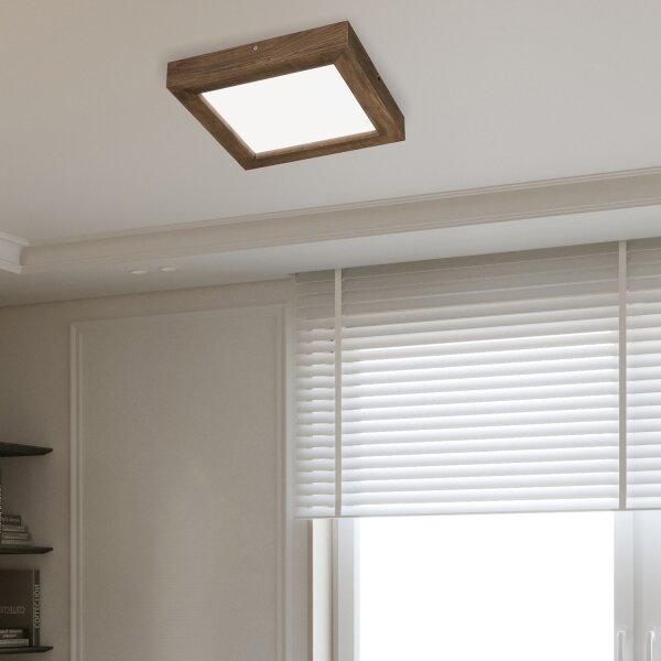 Brilagi-LED Регулируемо осветително тяло WOODY FRAME LED/24W/230V дъб 30x30 IP44