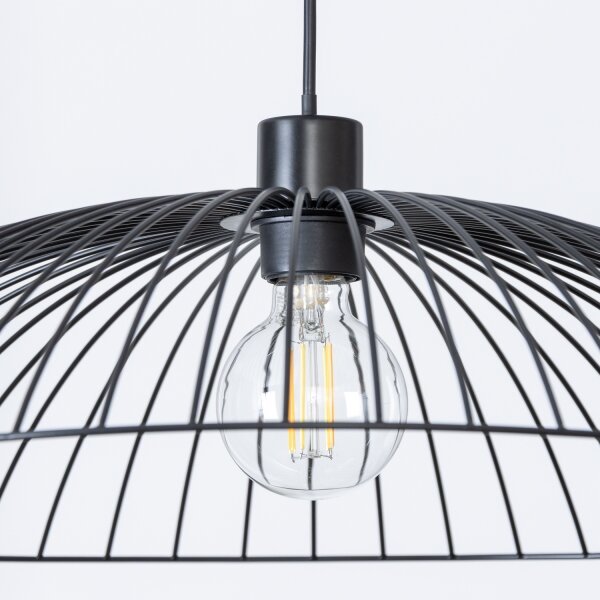 Brilagi - LED висяща лампа на кабел CERIA WIRE 1xE27/40W/230V, Ø 60 см, черна