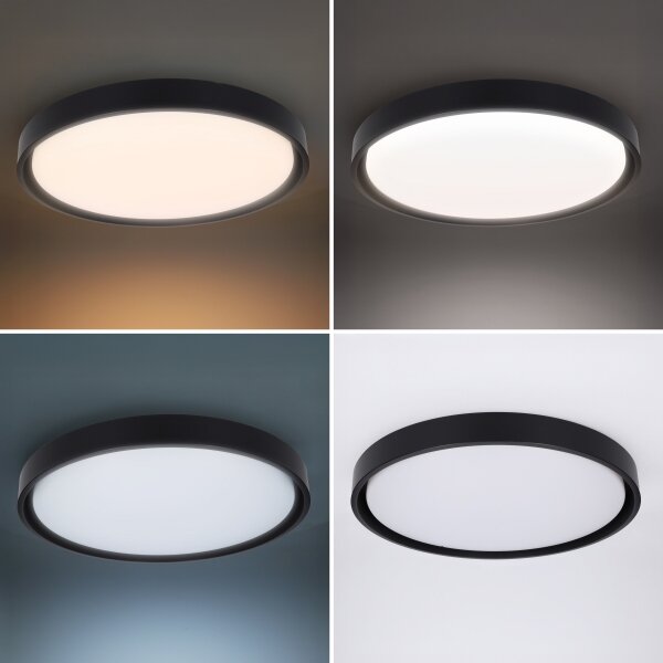 Brilagi -LED димируемо осветително тяло MATTEO LED/60W/230V 3000-6500K Ø 51,5 cm черно + с дистанционно управление