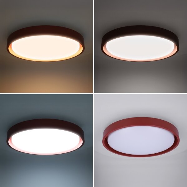 Brilagi -LED Димируемо осветително тяло MATTEO LED/48W/230V 3000-6500K Ø 41 cm червено+ДУ