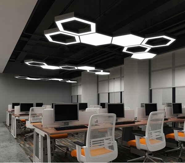 LED полилей на кабел LED/20W/230V черен
