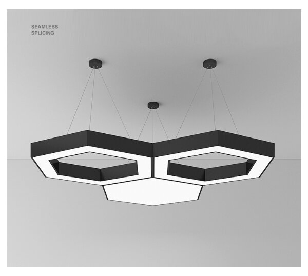 LED полилей на кабел LED/20W/230V черен