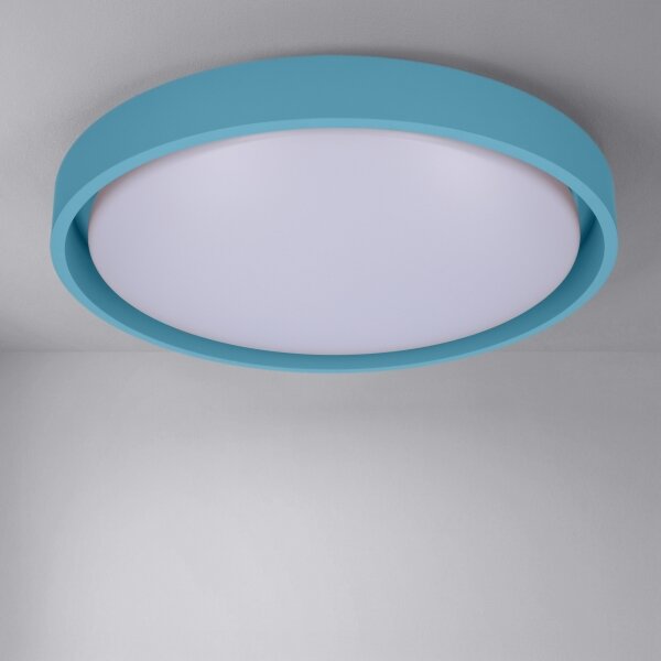 Brilagi-LED Димируемо осветително тяло MATTEO LED/48W/230V 3000–6500K Ø 41 см тюркоаз + дистанционно управление