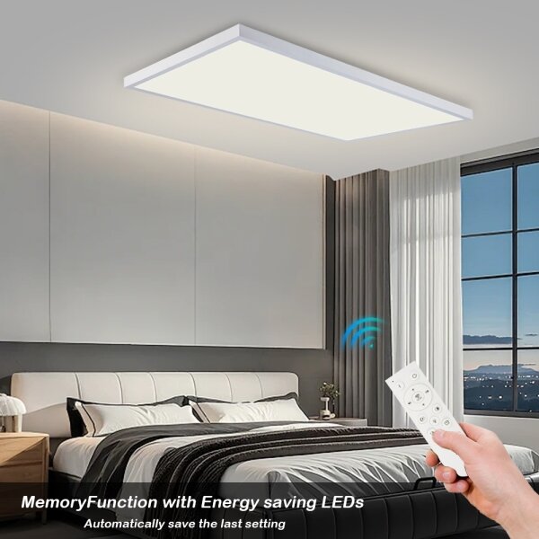 Brilagi-LED Димируемо осветително тяло за баня FRAME SMART LED/96W/230V IP44 бяло+дистанционно управление