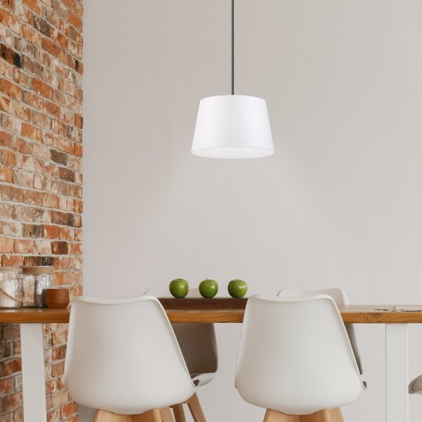 Полилей на кабел AIDA 1xE27/60W/230V диаметър 25 cm дъб/орех/бял
