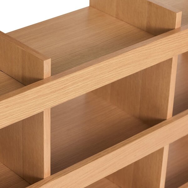 Библиотека от декор от дъб в естествен цвят 120x70x32 cm Momentum – Hübsch