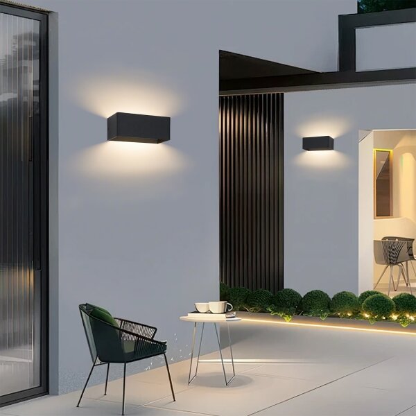 Brilagi - LED външно стеново осветително тяло DONNANI LED/7W/230V, черно, IP44