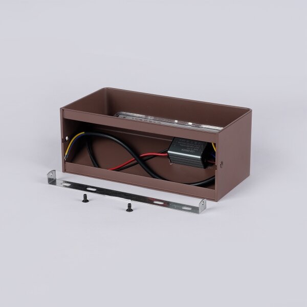 Brilagi - LED външно стенно осветително тяло DONNANI LED/7W/230V кафяво IP44