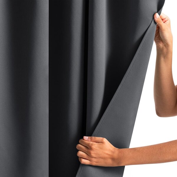 Тъмносиво dimout перде 140x245 cm Kierra – Restilo