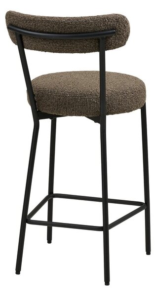 Кафяв тапициран бар стол (височина на седалката 65 cm) Badalona – House Nordic