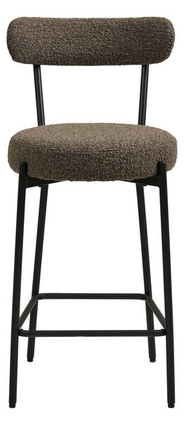 Кафяв тапициран бар стол (височина на седалката 65 cm) Badalona – House Nordic
