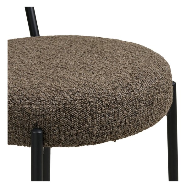 Кафяв тапициран бар стол (височина на седалката 65 cm) Badalona – House Nordic