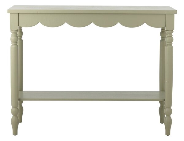 Светлозелена конзолна маса от масивен бор 36x106 cm Salla – Bloomingville