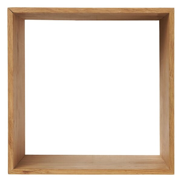 На няколко нива стенен рафт от масивен дъб в естествен цвят 30 cm Lattoon – House Nordic