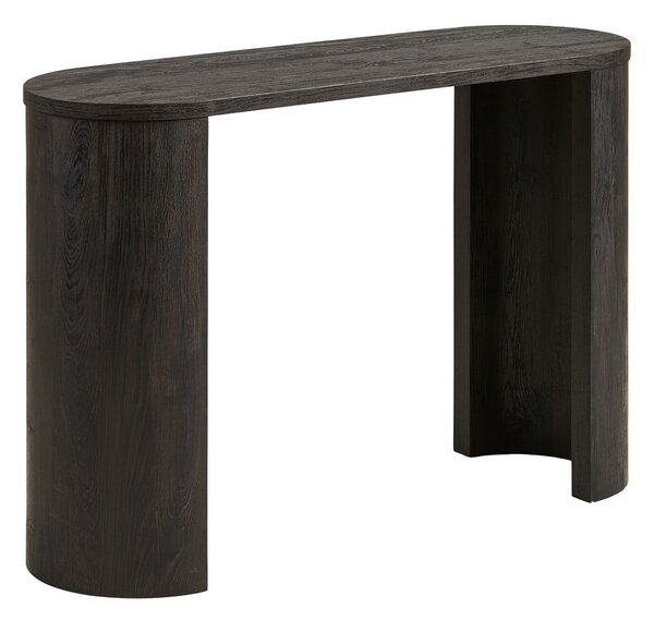 Тъмнокафява конзолна маса от декор от дъб 38x114 cm Bibione – House Nordic