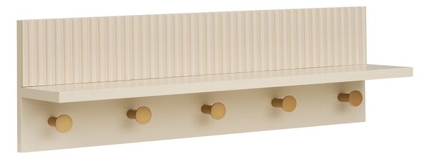 Бежова стенна закачалка с рафт 50 cm Rocca – House Nordic