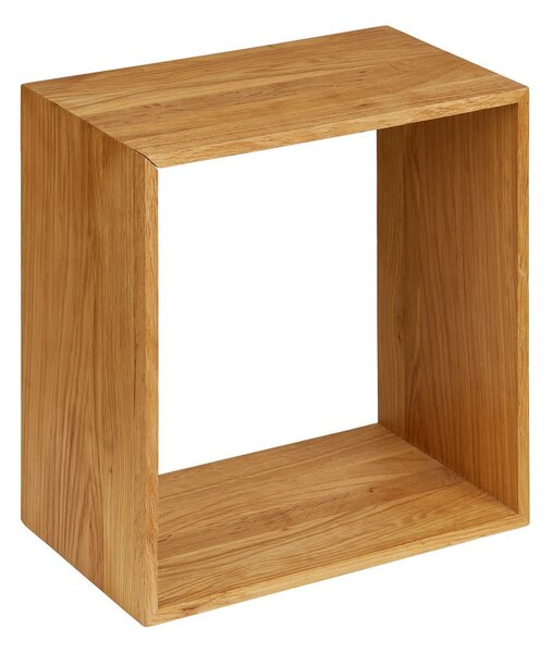 На няколко нива стенен рафт от масивен дъб в естествен цвят 30 cm Lattoon – House Nordic