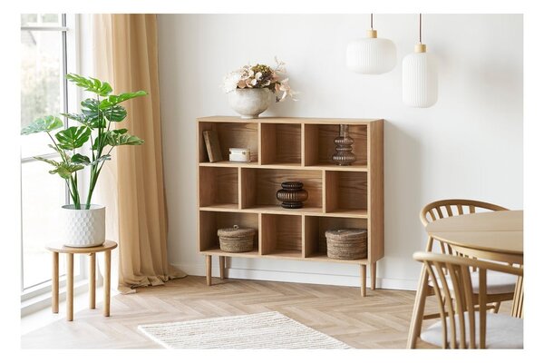 Библиотека от декор от дъб в естествен цвят 30x104,5x112 cm Oshawa – House Nordic