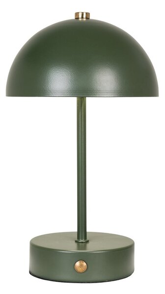 Тъмнозелена LED настолна лампа с метален абажур (височина 25 cm) Holt – House Nordic