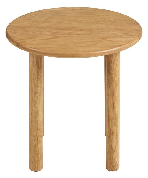Кръгла странична масичка от масивен дъб ø 40 cm Jena – House Nordic