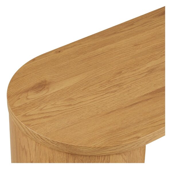 Конзолна маса от декор от дъб в естествен цвят 38x114 cm Bibione – House Nordic