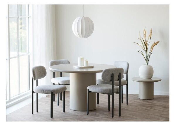 Бяло висящо осветително тяло с текстилен абажур ø 40 cm Coventry – House Nordic