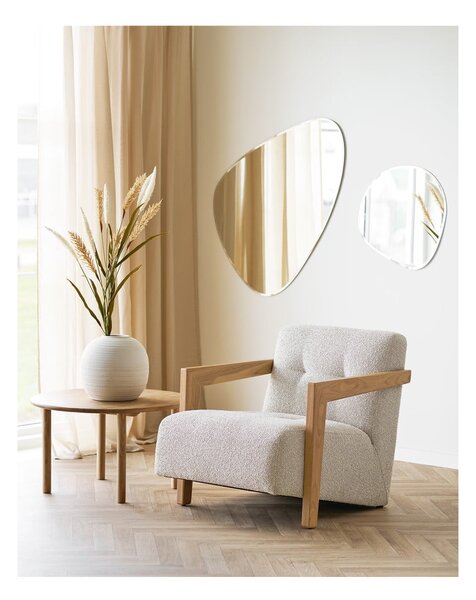 Кръгла масичка за кафе от масивен дъб в естествен цвят ø 70 cm Jena – House Nordic