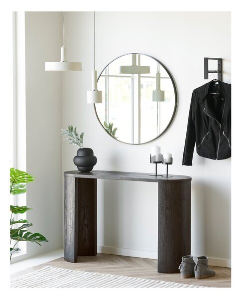 Черна стъклена ваза (височина 20 cm) Vera – House Nordic