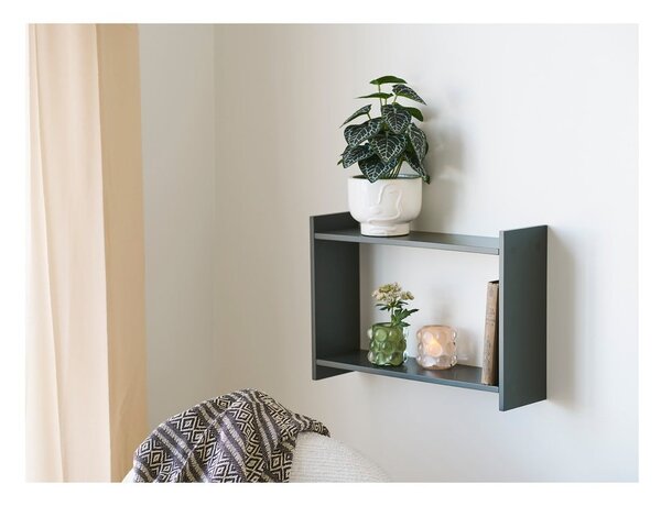Сиво-зелен на няколко нива стенен рафт 50 cm Bamberg – House Nordic