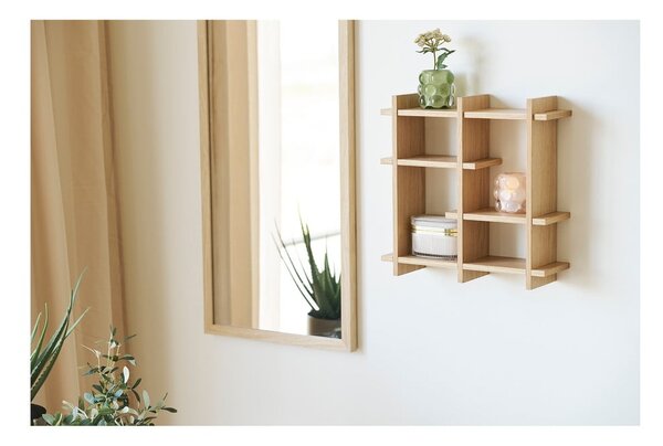 На няколко нива стенен рафт от декор от дъб в естествен цвят 40 cm Olsberg – House Nordic