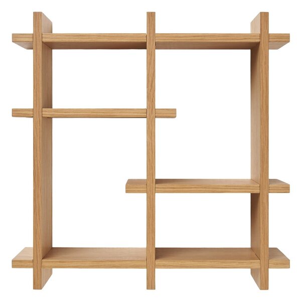 На няколко нива стенен рафт от декор от дъб в естествен цвят 40 cm Olsberg – House Nordic