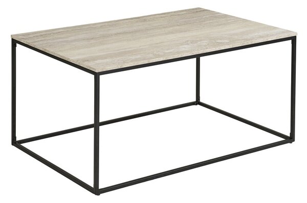 Черна/бежова масичка за кафе от декор от камък 60x90 cm Vita – House Nordic