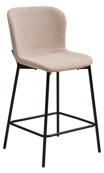 Бежов тапициран бар стол (височина на седалката 65 cm) Maceda – House Nordic