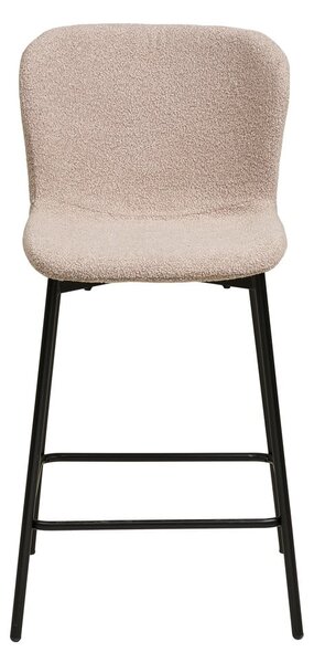 Бежов тапициран бар стол (височина на седалката 65 cm) Maceda – House Nordic
