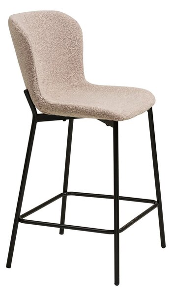Бежов тапициран бар стол (височина на седалката 65 cm) Maceda – House Nordic