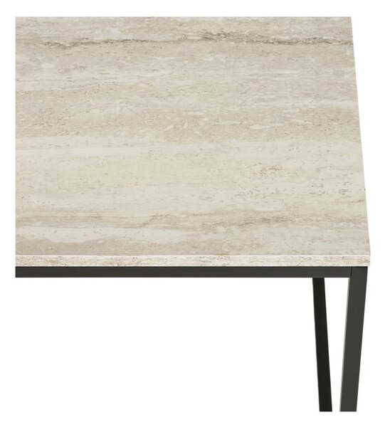Черна/бежова масичка за кафе от декор от камък 60x90 cm Vita – House Nordic