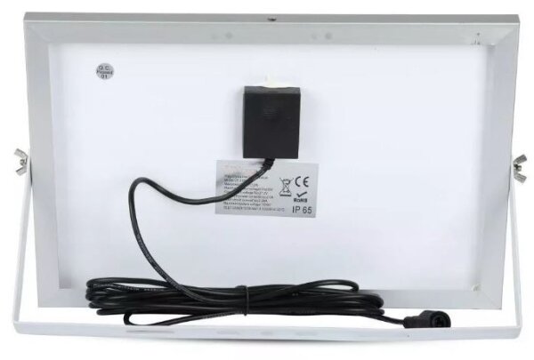 LED соларен прожектор 12W/3,2V 6000K IP65 с дистанционно управление