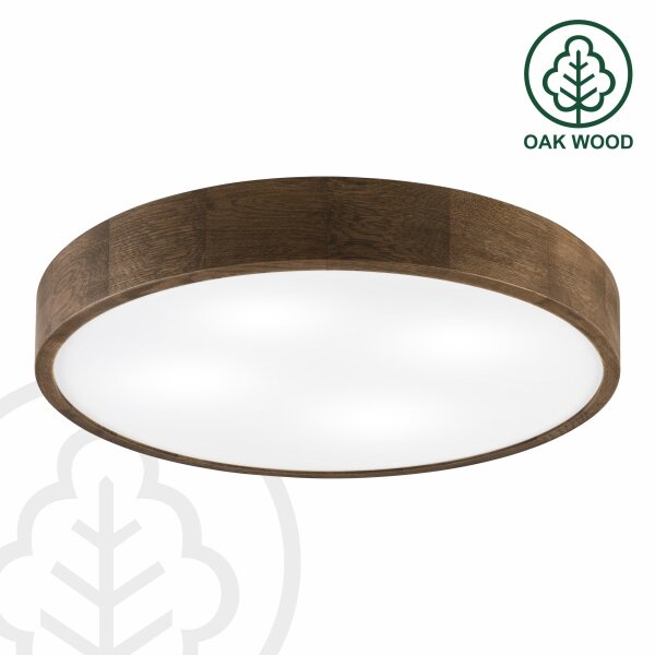 Brilagi - LED таванно осветително тяло CARVALHO 4xE27/60W/230V дъб/орех диаметър 57,5 cm