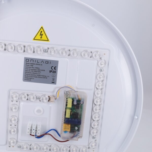 Brilagi-LED димируемо осветително тяло FANCIA LED/48W/230V 3000-6500K Ø 39 см, сребристо + дистанционно управление