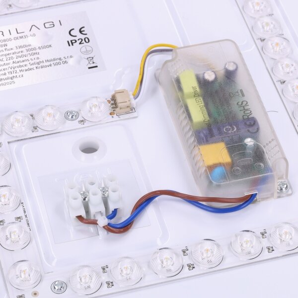 Brilagi -LED Димируемо осветително тяло MATTEO LED/48W/230V 3000-6500K Ø 41 cm червено+ДУ