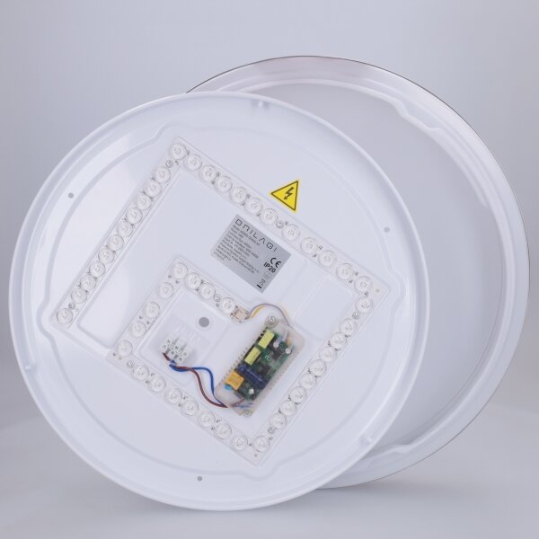 Brilagi-LED димируемо осветително тяло FANCIA LED/48W/230V 3000-6500K Ø 39 см, сребристо + дистанционно управление