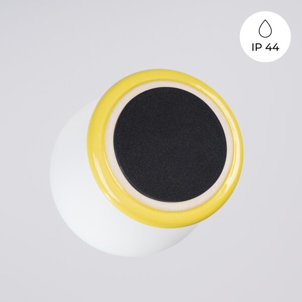 Sollux SL.1898 - Плафон за баня ZORI 1xG9/8W/230V Ø 12 см IP44 жълт