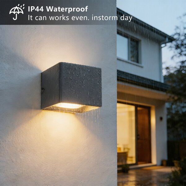 Brilagi - LED външно стенно осветително тяло DONNANI LED/5W/230V 10 cm антрацит IP44
