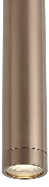 Дизайнерска висяща лампа тъмен бронз GU10 50mm IP44 - Tuba