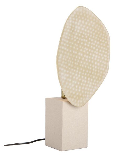 Бежова метална настолна лампа с метален абажур (височина 46 cm) Neev – Bizzotto