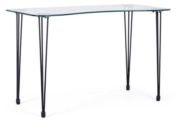 Работна маса със стъклен плот 60x120 cm Rondo – Bizzotto