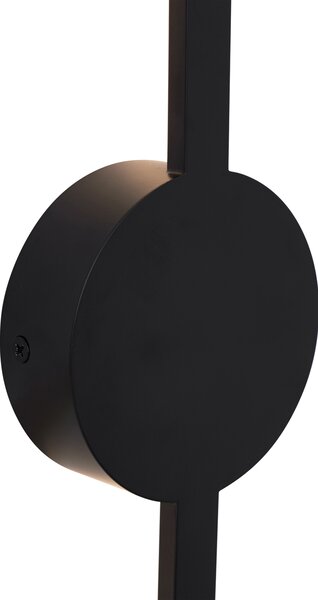 Модерна стенна лампа черна 60 см вкл. LED - Clockwise
